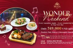 CHƯƠNG TRÌNH WONDER WEEKEND TẠI TOP VIEW BAR TỐI THỨ 7 HÀNG TUẦN CHỈ VỚI 549,000 VND/ KHÁCH